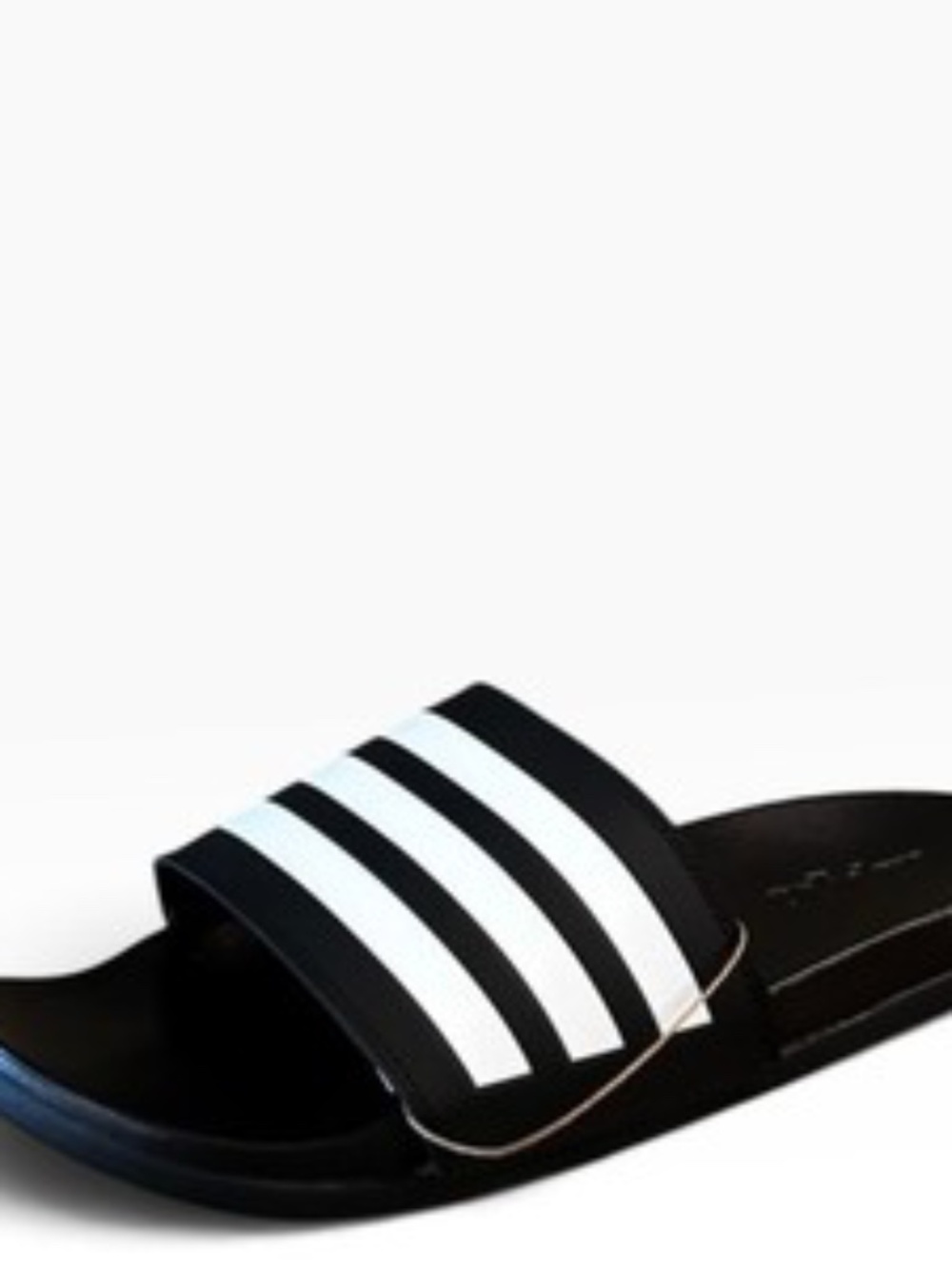 Adidas Adilette Comfort Mens Slides Size 10 Black White